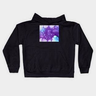 Purple Fractal Series Design 2 Kids Hoodie